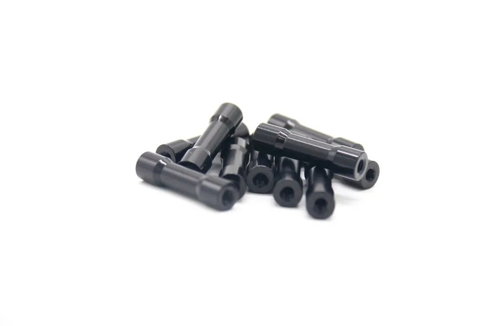 TCMM M3x22mm яркая черная круглая головка алюминиевая стойка для FPV гоночного дрона