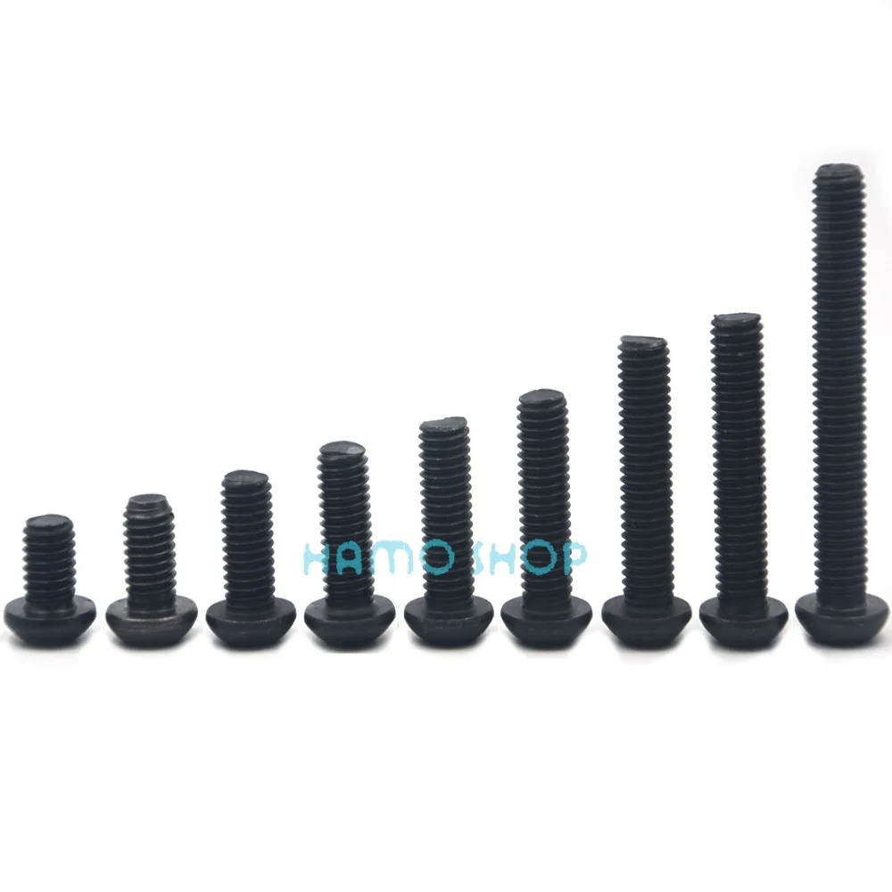 2 шт. Метрическая резьба M12 BHCS черная головка шестигранная крышка винт