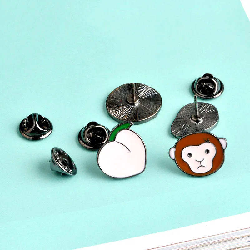 Милые Мультяшные модные аксессуары металлические Красочные эмалевые фрукты