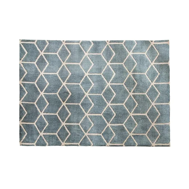 Ковер в скандинавском стиле с геометрическим узором для гостиной большой