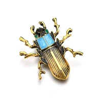 beetle brooches for women men badge on a backpack gifts enamel pin flower animal insect brooch unisex jewelry wholesale prices
