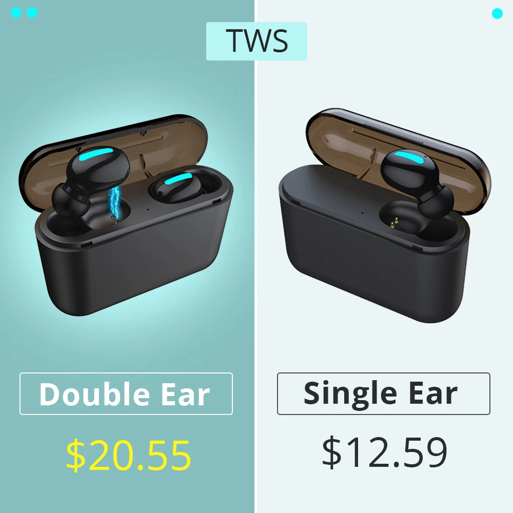 Наушники Defeway Bluetooth 5 0 наушники TWS Ture беспроводные в ухо мини HBQ Q32 IPX5
