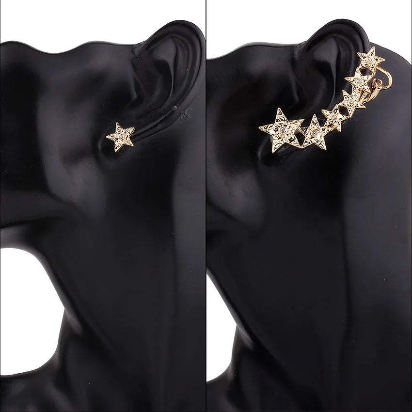VIMARO 2017 New Irregular Star Stud Earrings For Women Brincos Gold Earings Fashion Jewelry Statement | Украшения и аксессуары