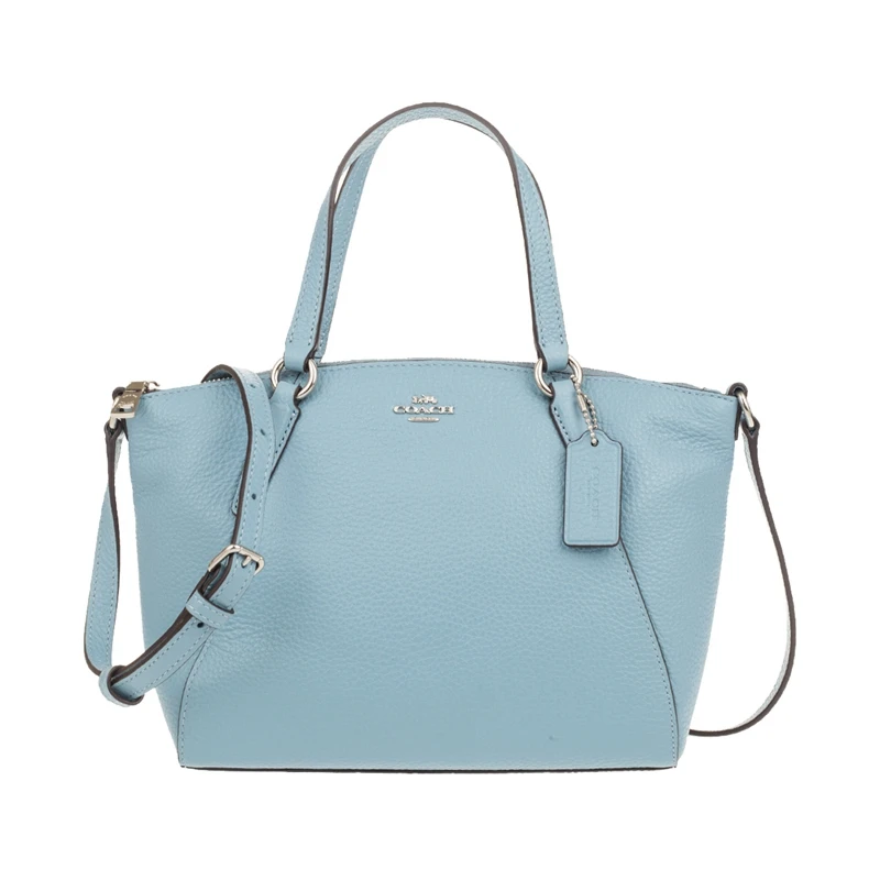 Coach Pebble Кожаная Мини сумка-портфель Kelsey F28994/F22316/F57563 - Цвет: blueF28994SVCF