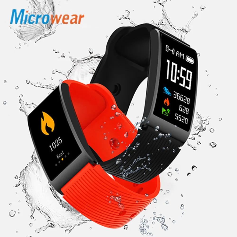 Microwear X3 умный Браслет крови Давление измерения монитор сердечного ритма
