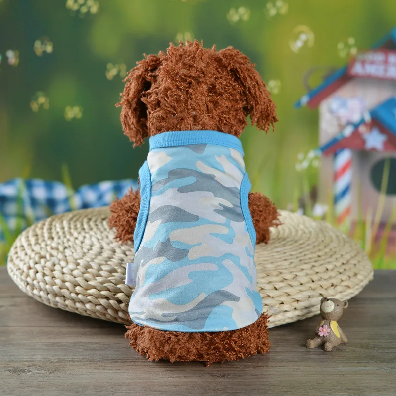 Новинка камуфляжная одежда для собак хлопковая футболка кошек мягкая щенков