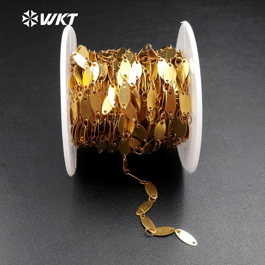 

WT-BC108 WKT Wholesale New Arrival Sparkly Jewelry Necklace Chain Fashion Brass Chain For Necklace And bracelet