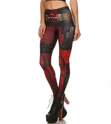 Горячая Распродажа модные леггинсы сексуальные новые красные с 3D принтом
