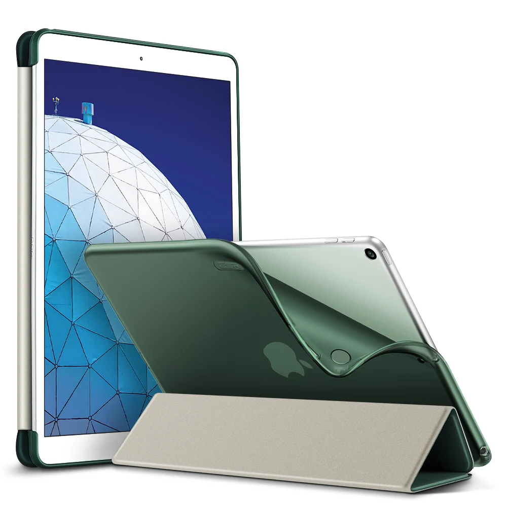 ESR Smart чехол для iPad Air 3 Folio ультра тонкий гибкий ТПУ отскок задняя крышка прорезиненное покрытие чехол для iPad Air