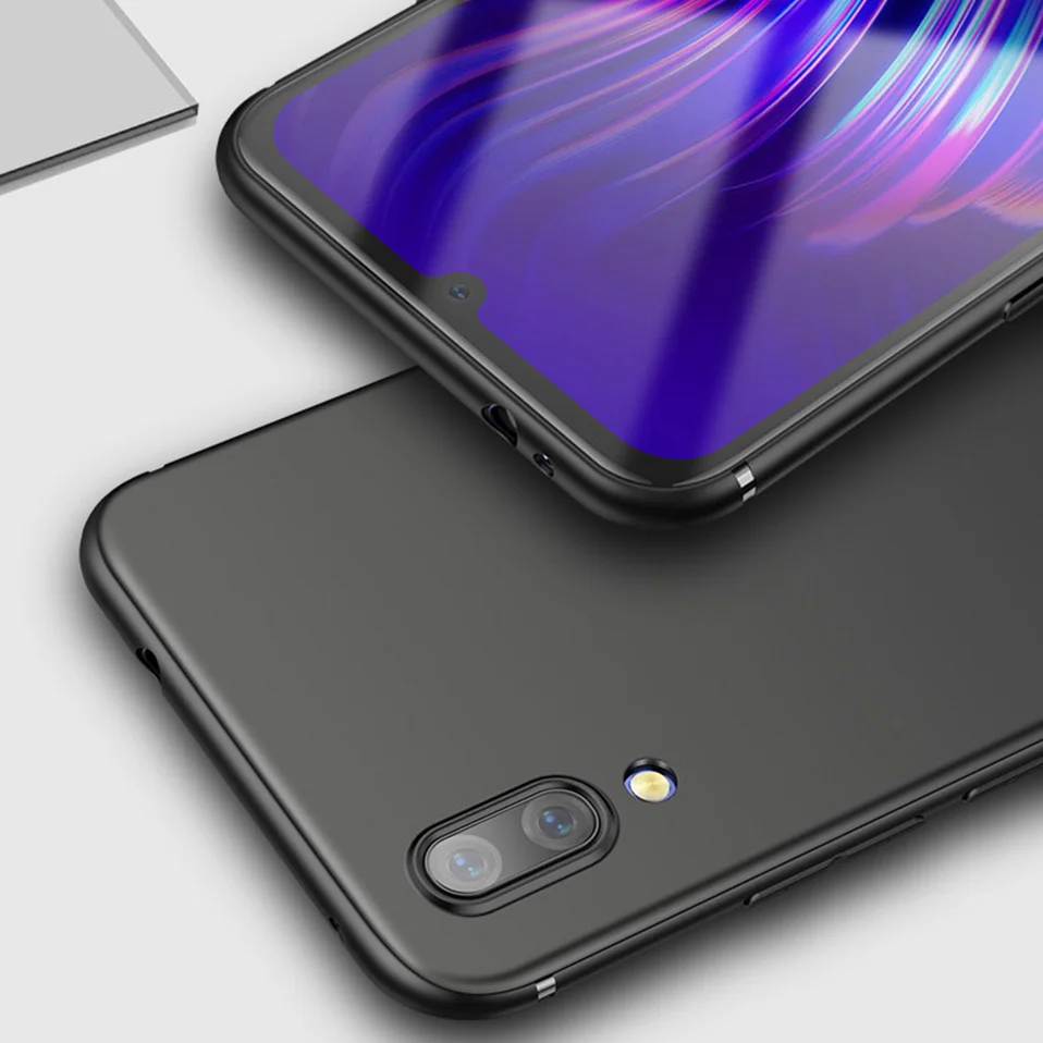 Новый роскошный Тонкий силиконовый чехол для huawei Nova 3 2 S plus черный мягкий матовый