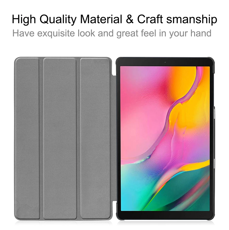 Чехол MTT для samsung Galaxy Tab A, 10,1 дюймов, SM-T510, T515,, выпуск, тонкий, из искусственной кожи, флип-чехол с подставкой, мультяшный чехол для планшета, coque