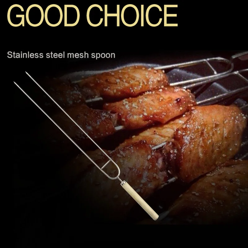 Цзянда 10 шт. Кемпинг Хот дог куриные крылышки Обжарка барбекю вилка палочки