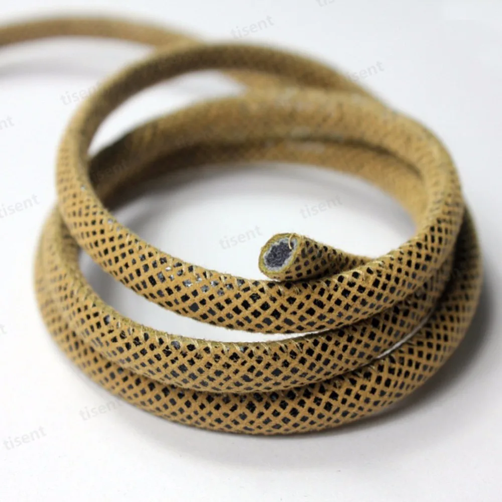 

Aaazee 3 Yards 6mm Oval PU Faux Leather Synthetic Leather Strap