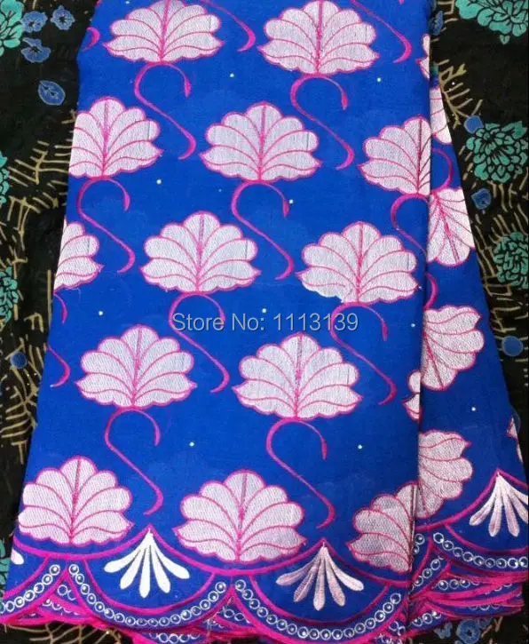 Бесплатная доставка DHL! Африканский ткань Швейцарский шнурок маркизета 100% хлопок