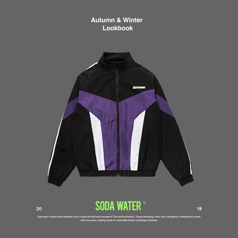 SODA WATER 2018 новая весенняя Осенняя повседневная мужская куртка-бомбер бейсбольная