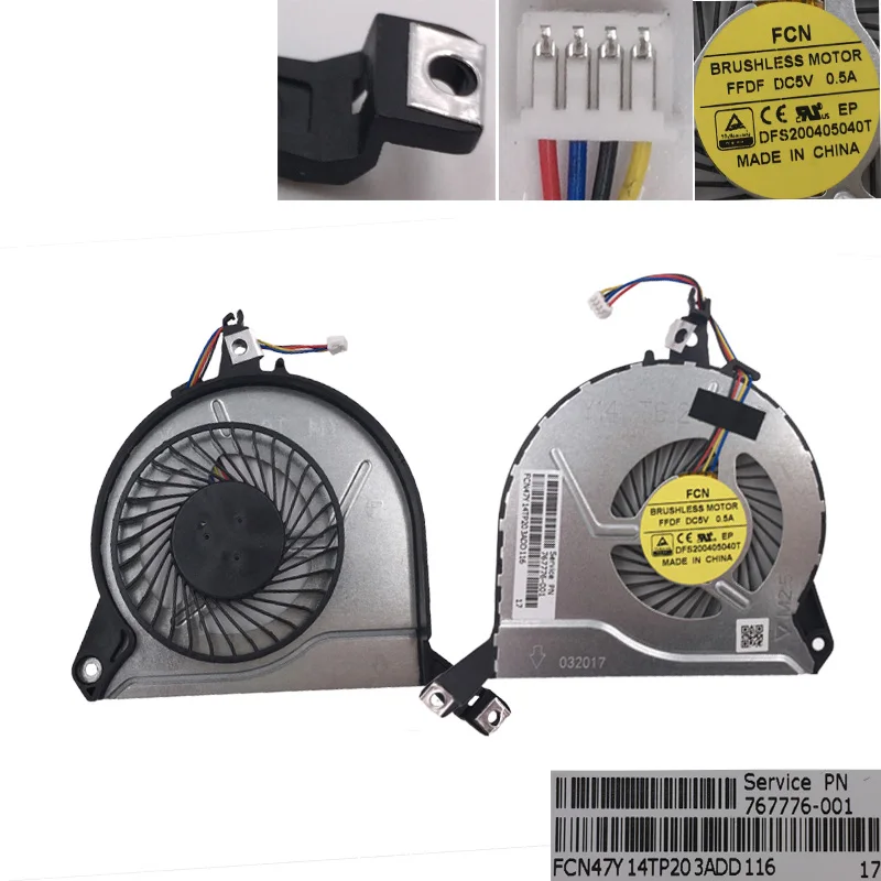 Новый ноутбук вентилятор охлаждения для HP Pavilion 14-V 15-V series EF75070S1-C130-S9A кулер