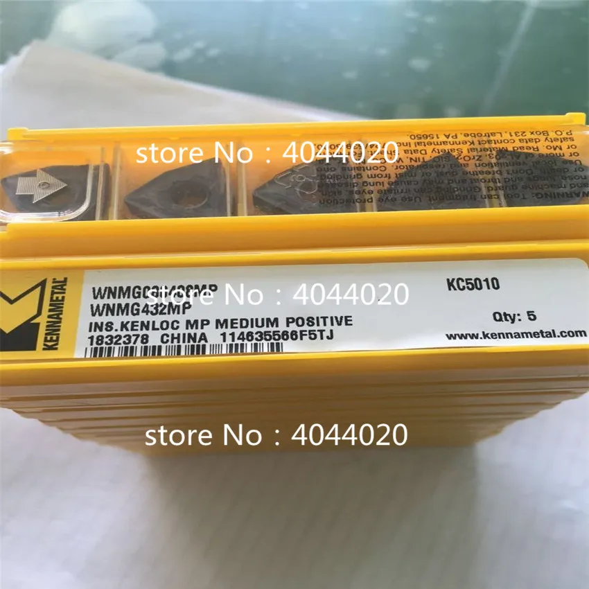 

Kennametal WNMG080408MP KC5010 WNMG432MP KC5010 5 шт. карбидных вставок