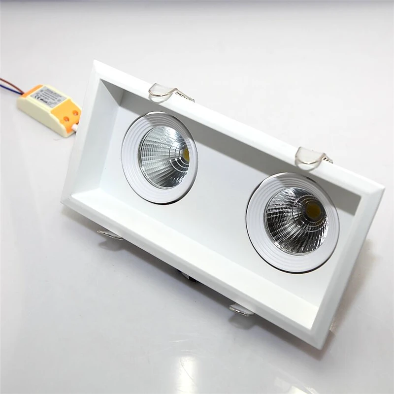 Двойные квадрасветодиодный светодиодные потолочные светильники с регулируемой