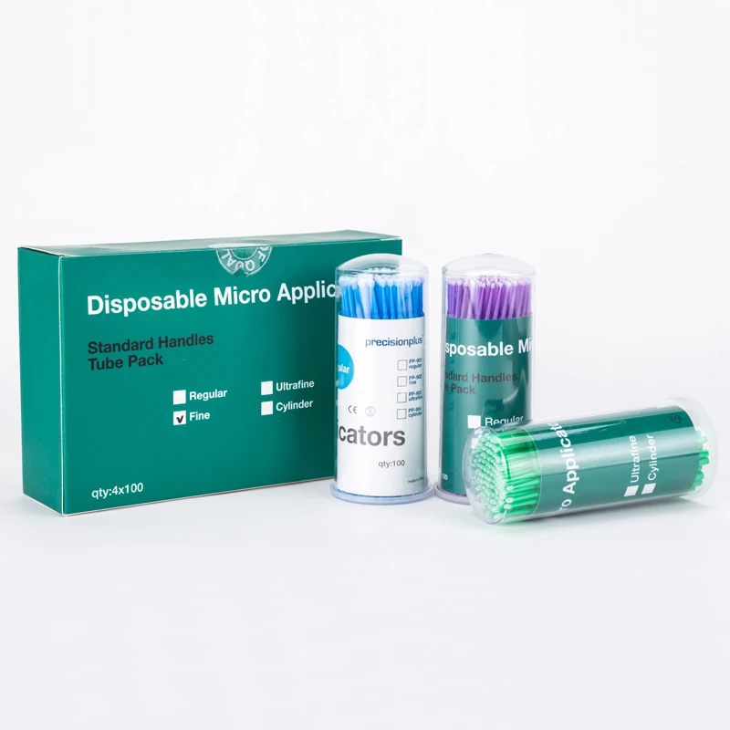 

4boxes/lot Denture materials Micro brush Disposable Micro Applicators with different sizes