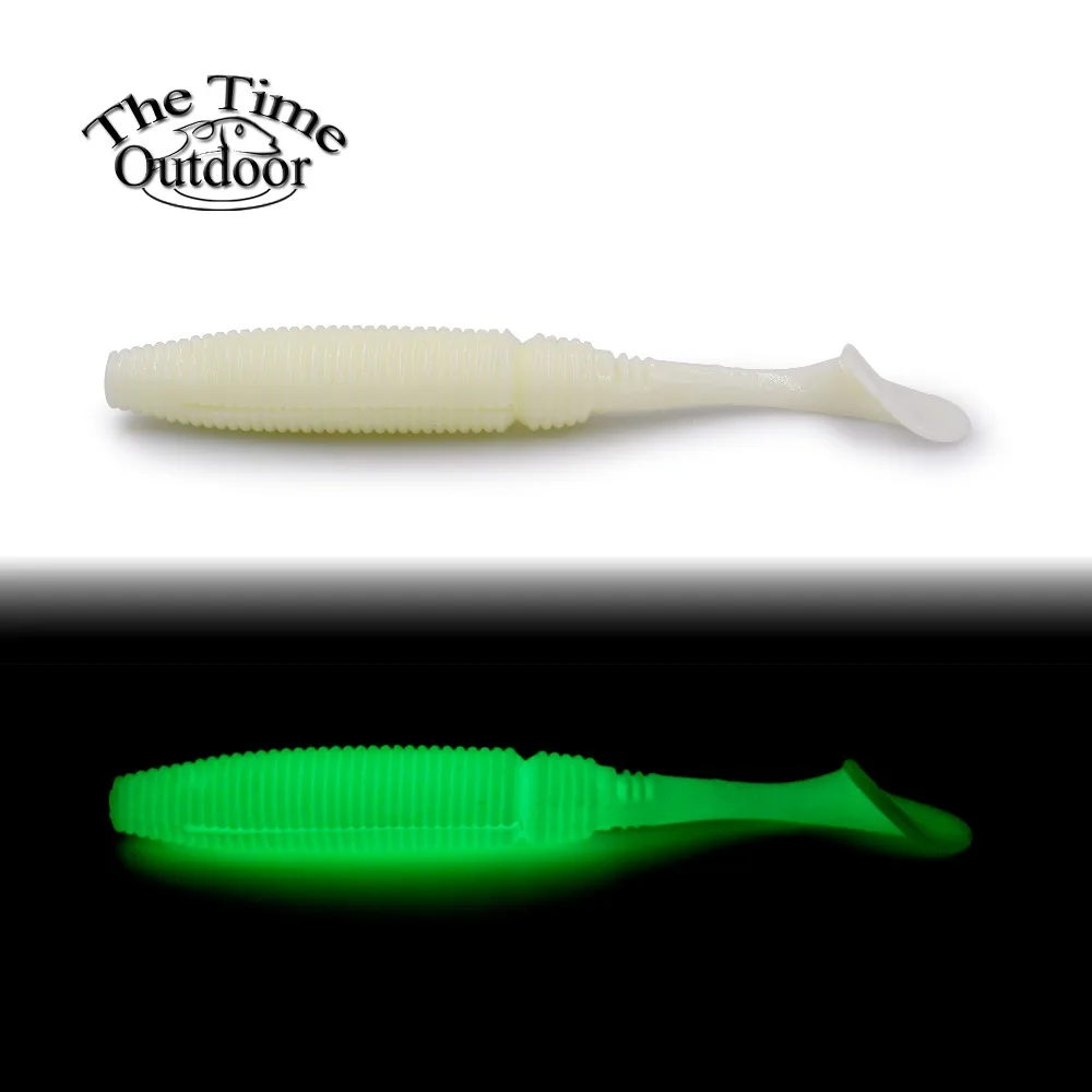 10cm/8g 6 pcs/pack Flexible Soft fishing Lure with silicone worm baits artificial lures high quality grubs Fishing bait | Спорт и