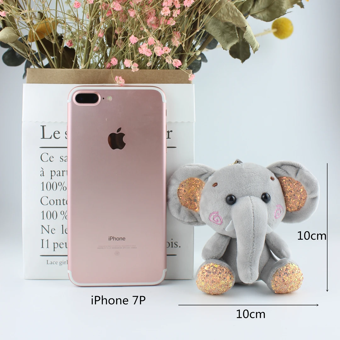 Милый брелок для ключей 10 см со слонами и блестками плюшевые игрушки кукла милый