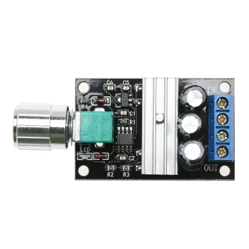 PWM DC 6V 12V 24V 28V 3A контроллер переключателя скорости двигателя E5M1|Контроллер