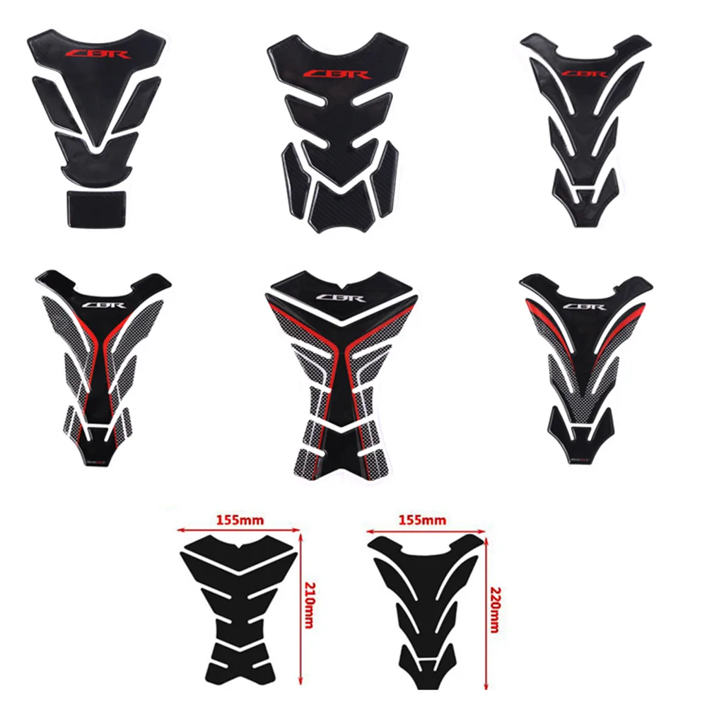 3d наклейки в виде углеродного внешнего вида на чехол для Honda CBR 250RR 600RR 900RR 1000RR 650F 500R