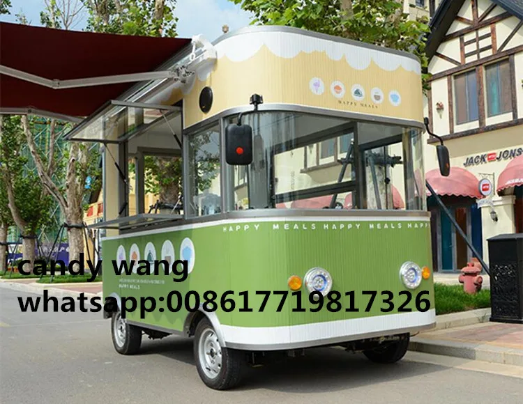 Электрический уличный грузовик для фаст-фуда передвижной кухонный трейлер