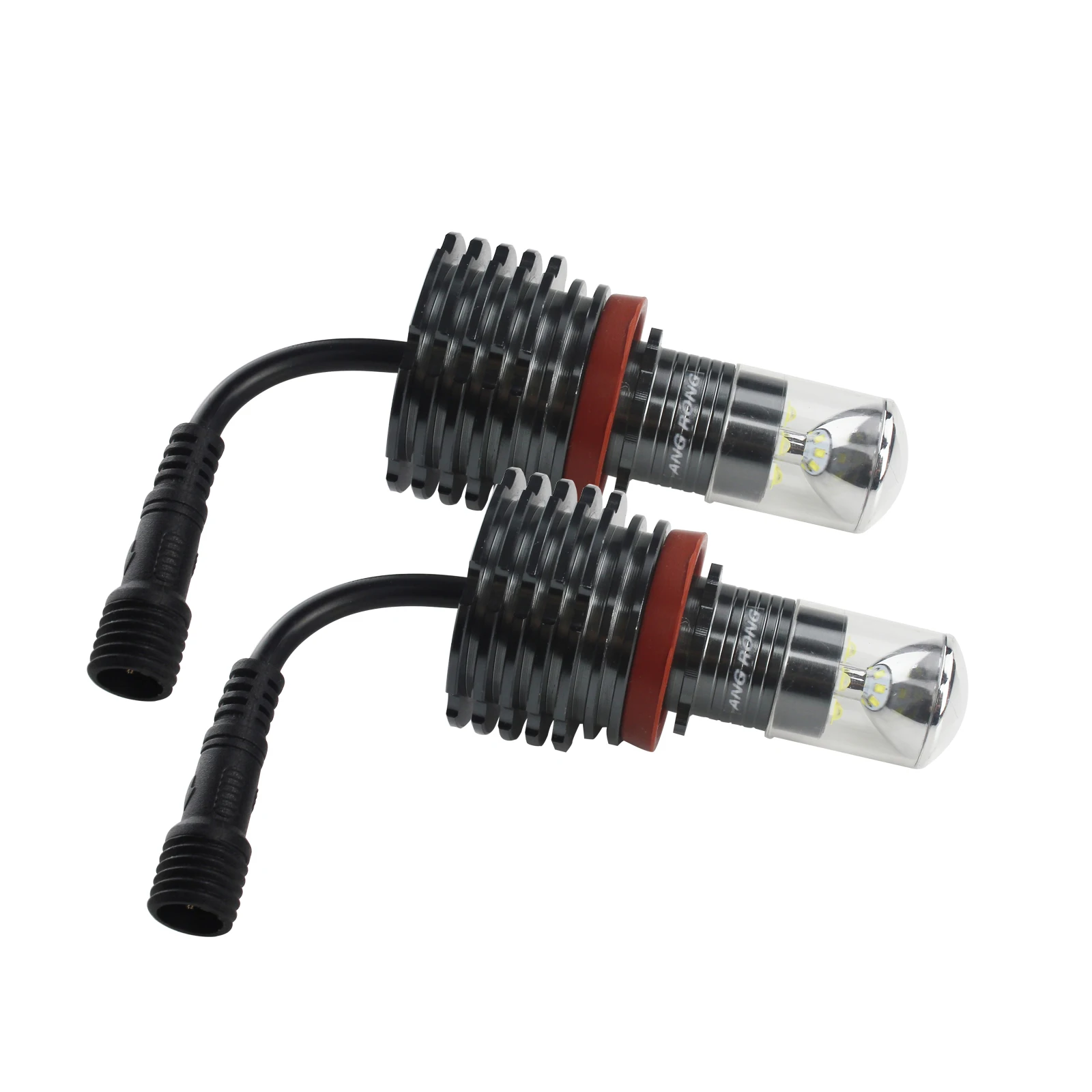 ANGRONG H8 60 Вт LED Canbus ангельские глазки галогенная лампа без ошибок 6000 К белая для