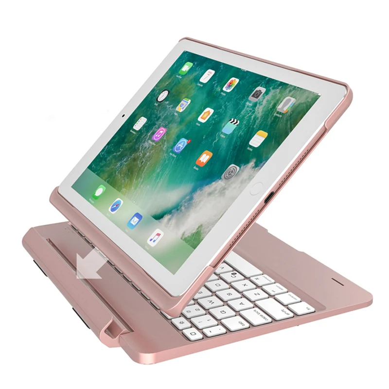 2 в 1 вращающийся Роскошный чехол из алюминиевого сплава s для iPad Pro 9 7 2017 2018 A1893 A1954