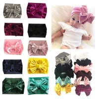 2019 toddler infant girls kids baby headband cotton bow hairband stretch turban knot head wrap headwear cute fashion party new