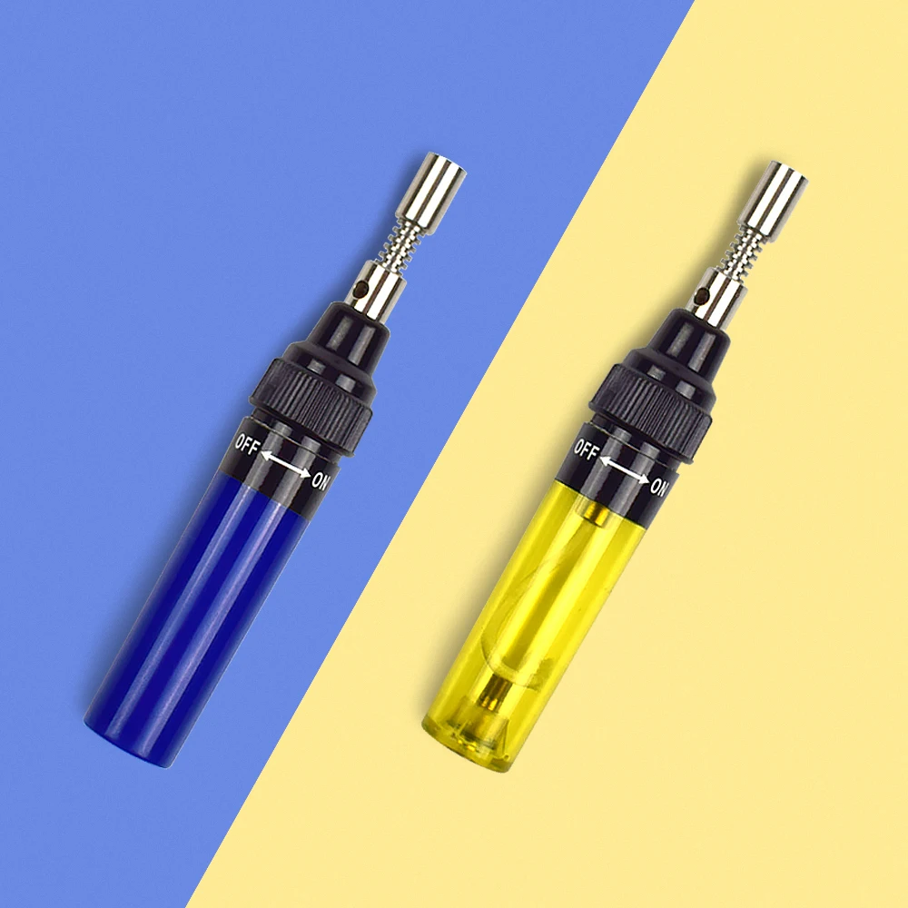 NEWACALOX Мини DIY бутан газовый паяльник пистолет фонарь наконечник инструмент 3 в 1 Электроника паяльник ручка в форме беспроводной