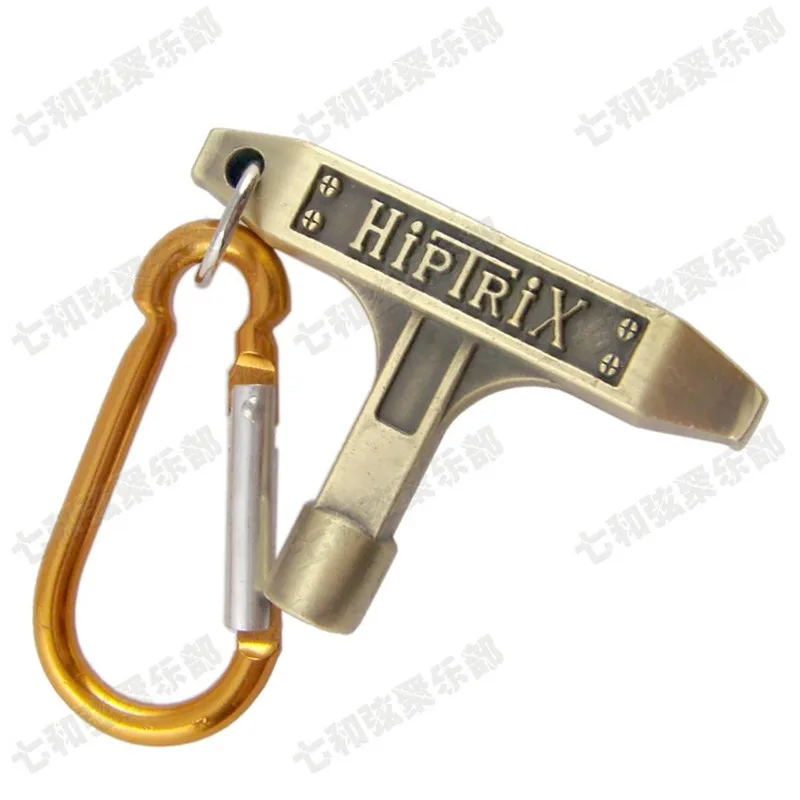 5 шт. бронзовый ключ для тюнинга кожи барабана с карабином набор инструментов