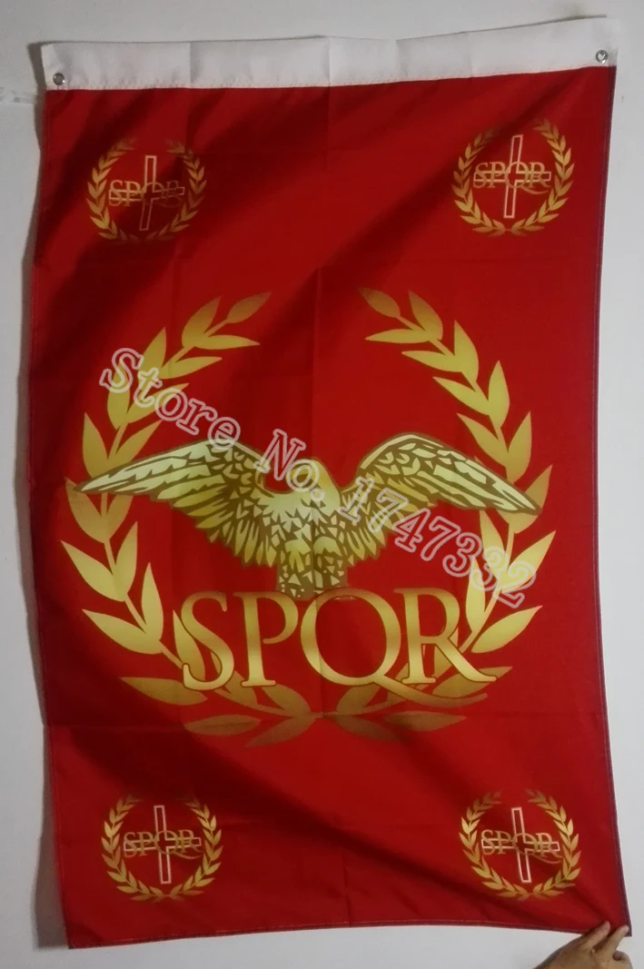Западная Римская империя сенатские народы рома SPQR флаг истории Лидер продаж