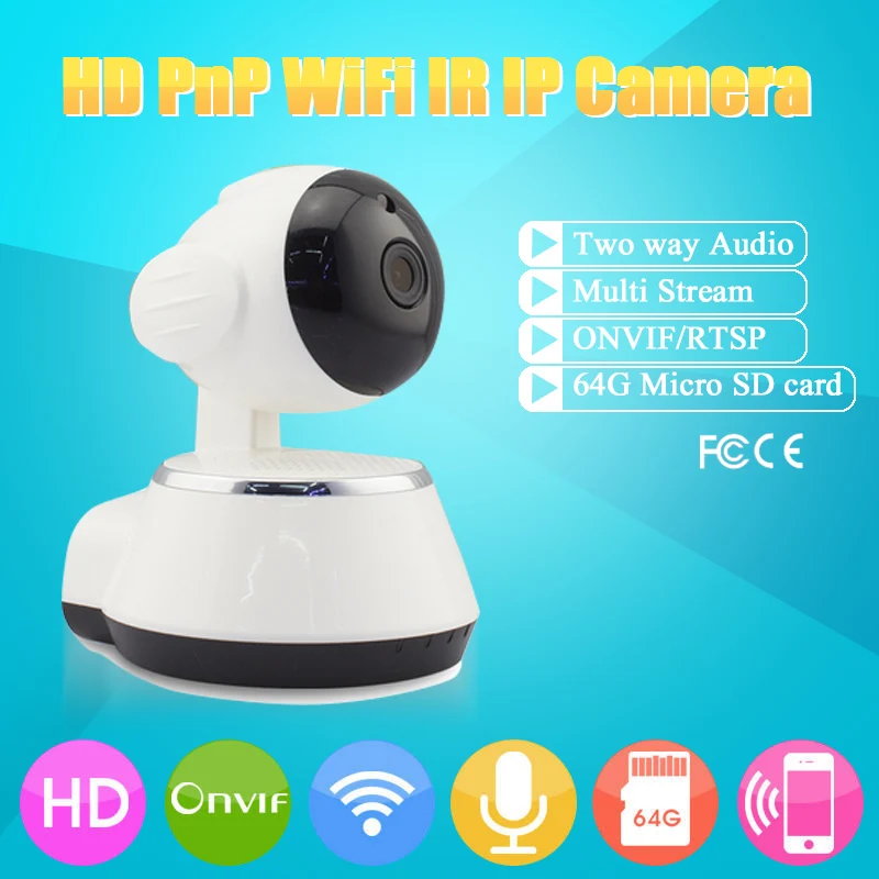 

HD 720P Wifi Smart IP Camera Wireless Home Security Camera Mini CCTV Camera Surveillance Support Iphone Android Digital Zoom