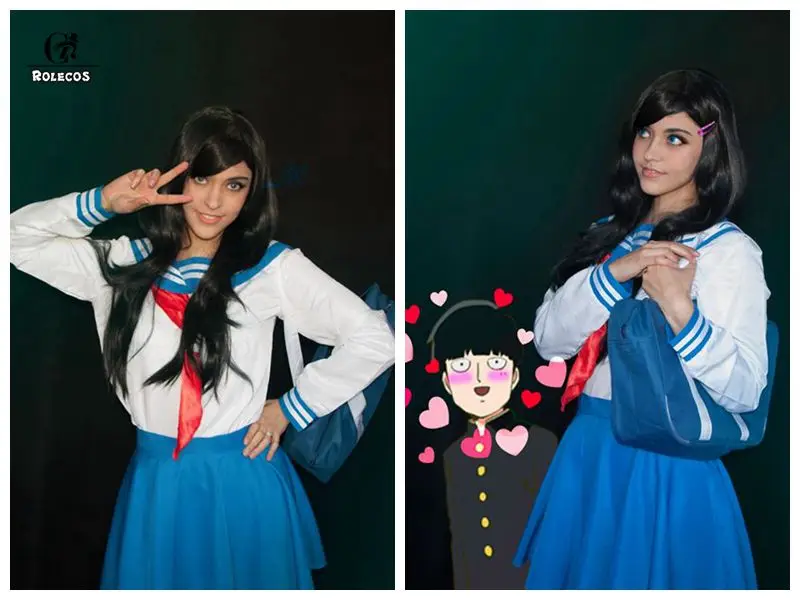 ROLECOS Mob Psycho 100 костюм для косплея курата томе Косплей Mezato chi Tsubomi аниме девочек
