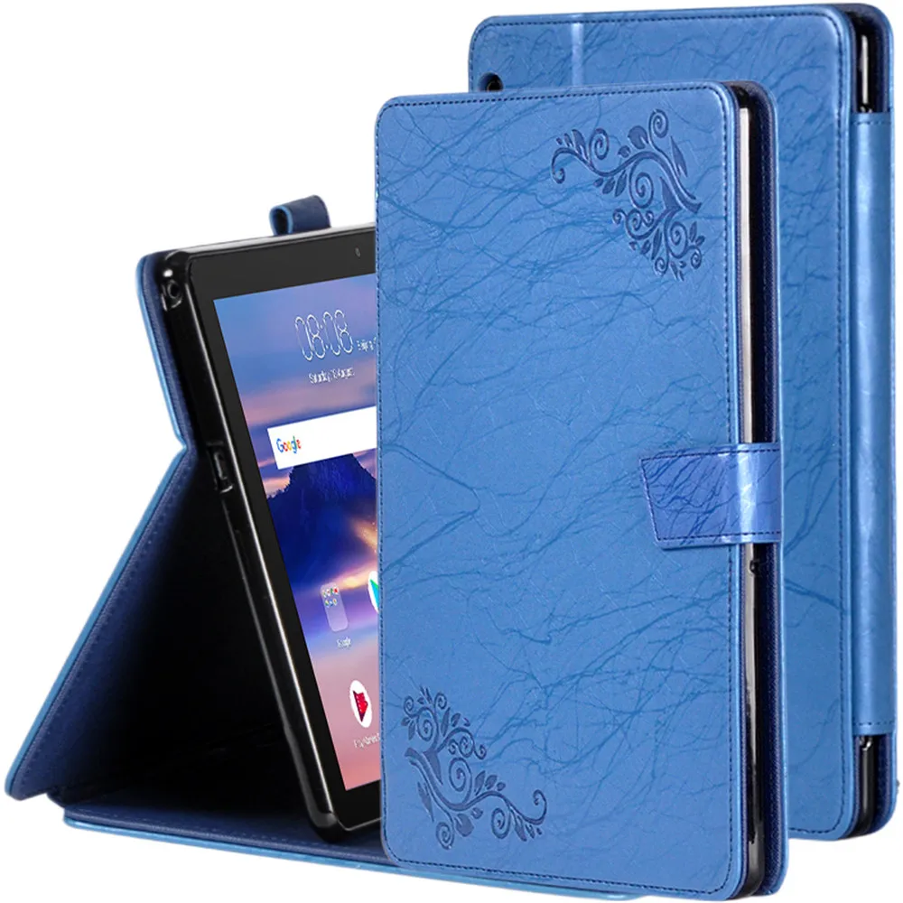 Чехол книжка из искусственной кожи с однотонным принтом для Huawei MediaPad T5 10 AGS2