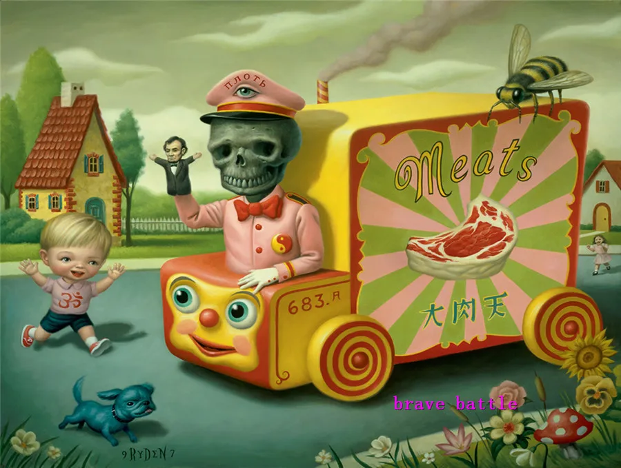 Mark Ryden детский необычный холст для живописи Тёмный мир гостиная спальня домашний