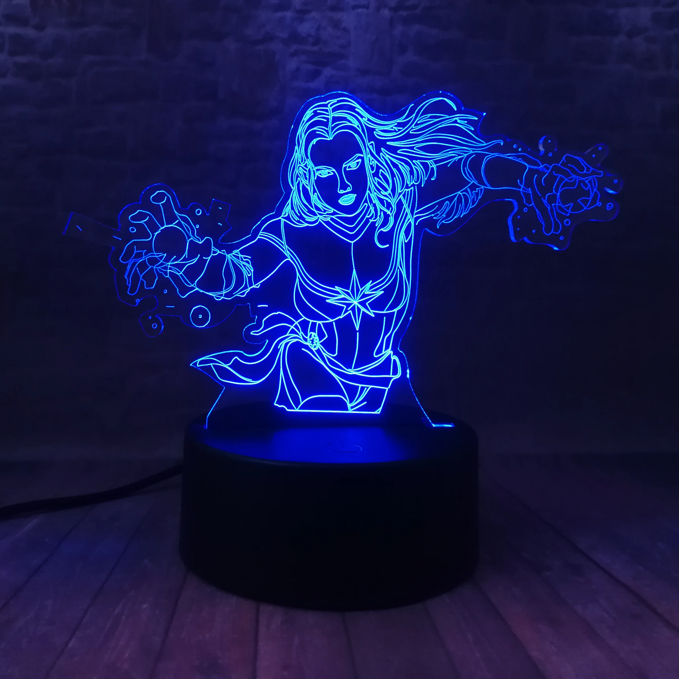 Amroe хит продаж 2019 Супергерой из фильма Marvel Мстители легенды 3D капитан Марвел 7