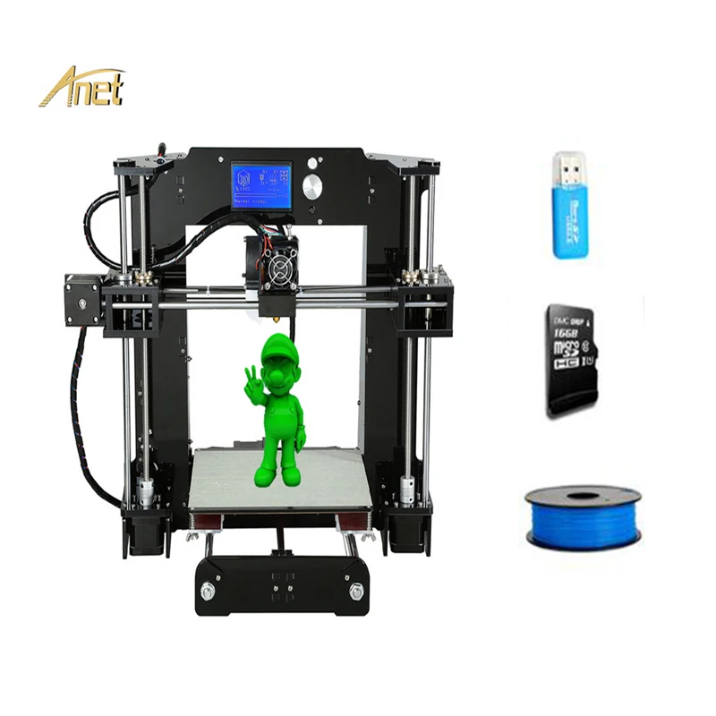 Лучшие продажи Anet 3d принтер A8/A6 DIY 3d принтер Набор Высокая точность и высокая скорость большой размер печати 220*220*250 мм с инструментами
