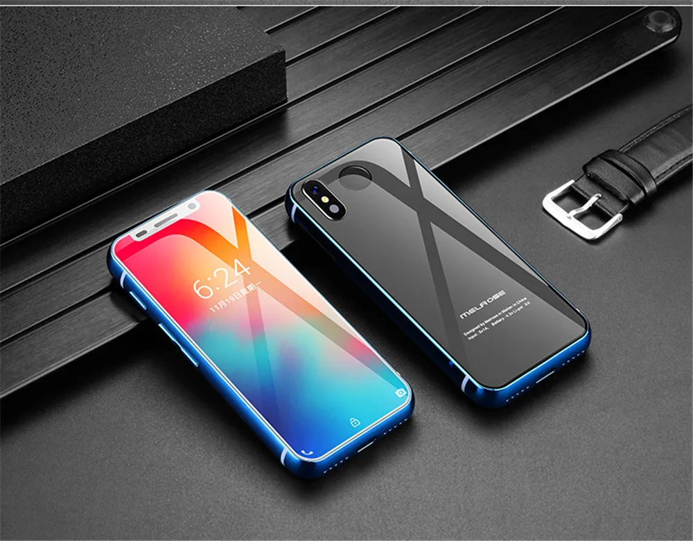 Melrose 4G Lte маленький Android телефон 3,4 ''MTK6739 четырехъядерный Android 8,1 отпечаток пальца ID 2000 мАч Мини маленький смартфон