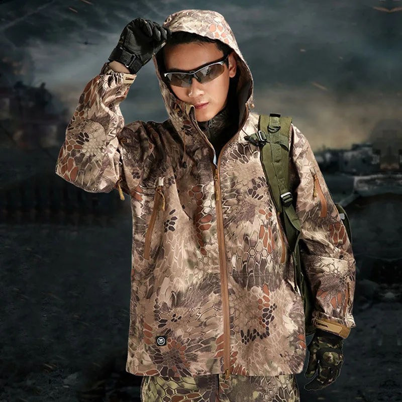 Куртка TAD Мужская тактическая уличная Водонепроницаемая камуфляжная армейская