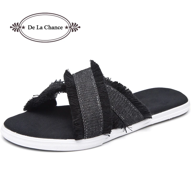 Женские туфли без задника повседневные шлепанцы с перекрестными ремешками