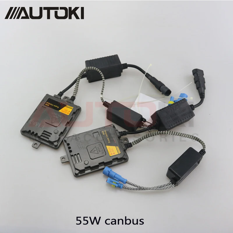 Autoki 3 года гарантии 55 Вт 12 в тонкий HID биксеноновый балластный цилиндр для замены фар автомобиля