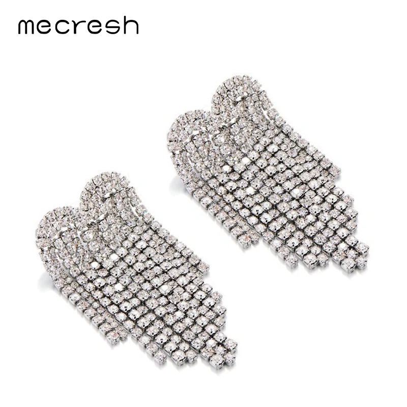 Женские этнические серьги-кисточки Mecresh богемные золотистые висячие серьги с