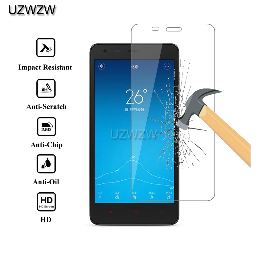 Для Xiaomi Redmi 2 Стекло 2.5D Премиум защитное закаленное стекло для Xiaomi Redmi 2 Redmi2 Защитная пленка для экрана