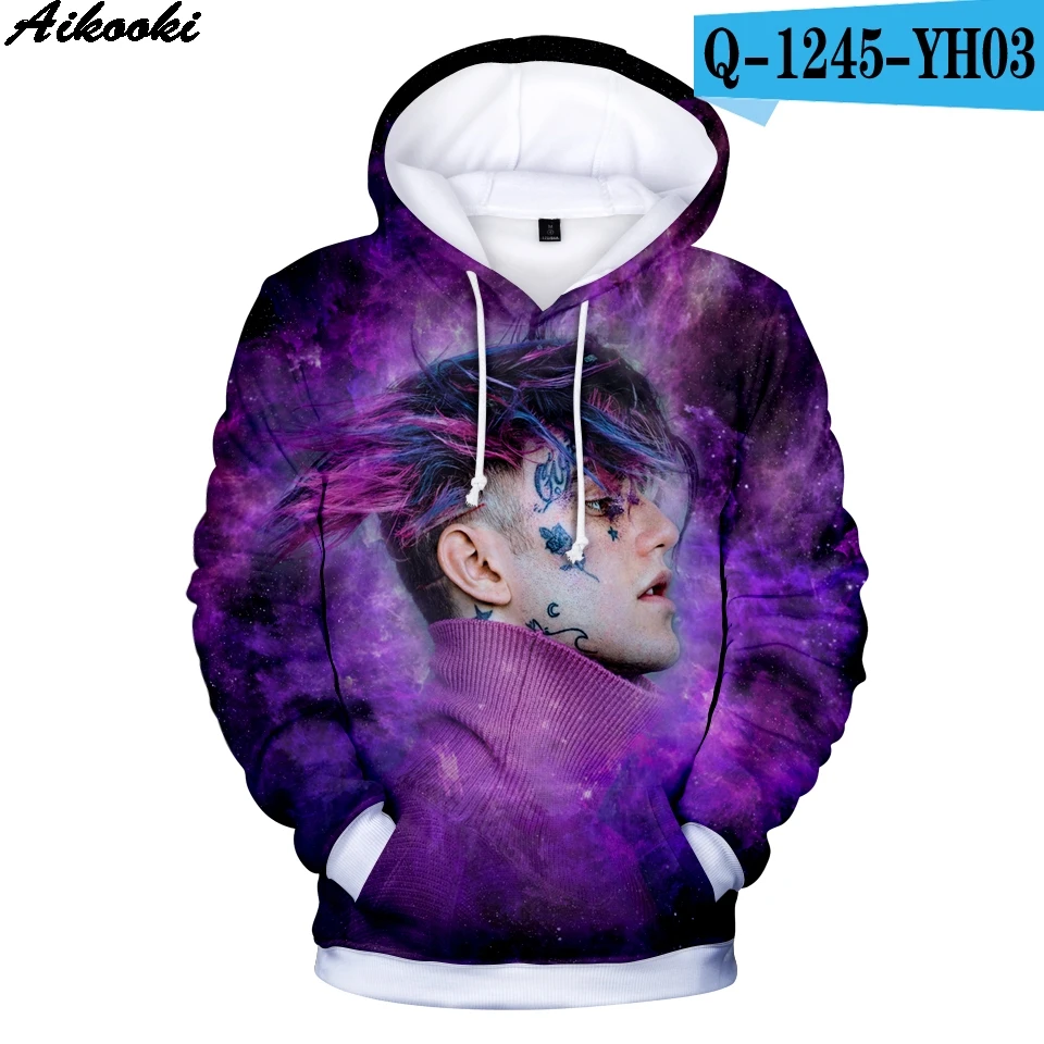 Aikooki lil peep 3D толстовки мужские/женские модные хип-хоп толстовки lil peep толстовки Горячая Распродажа 3D худи размера плюс - Цвет: 3D