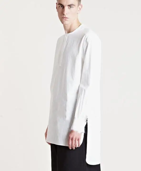 

S--4XL хит продаж/летние мужские новые модные рубашки для отдыха с круглым воротником