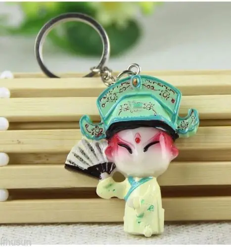 Оптовая продажа 10 шт. милые Брелоки для ключей модели Китайский Винтаж ручной