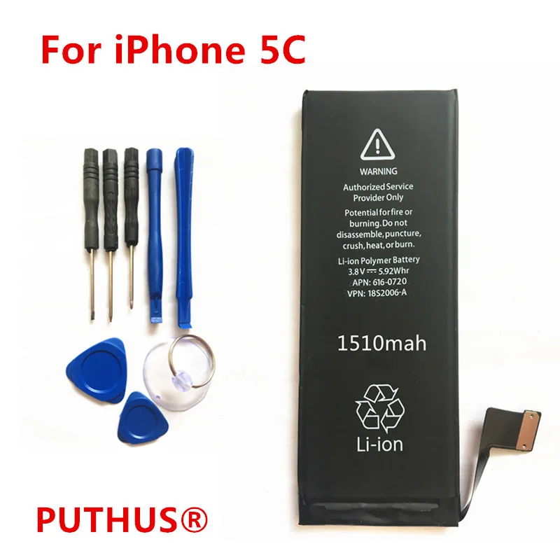 100% Новинка для iphone 5c 5S батарея 1560mah 3 7 v запасная 5C + Инструменты ремонта | Мобильные